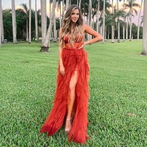 chinese dress ladies For Love & Lemons Emmaline Maxi Dress  Mikinola